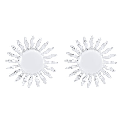 Elegant Retro Sun Iron Women's Ear Studs