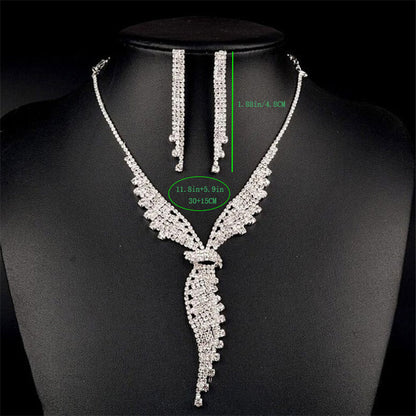 Elegant Luxurious Wings Rhinestone Wholesale Jewelry Set