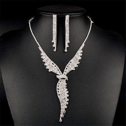 Elegant Luxurious Wings Rhinestone Wholesale Jewelry Set