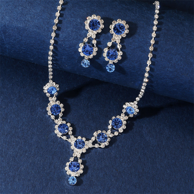 Elegant Simple Style Solid Color Rhinestones Claw Chain Wholesale Jewelry Set