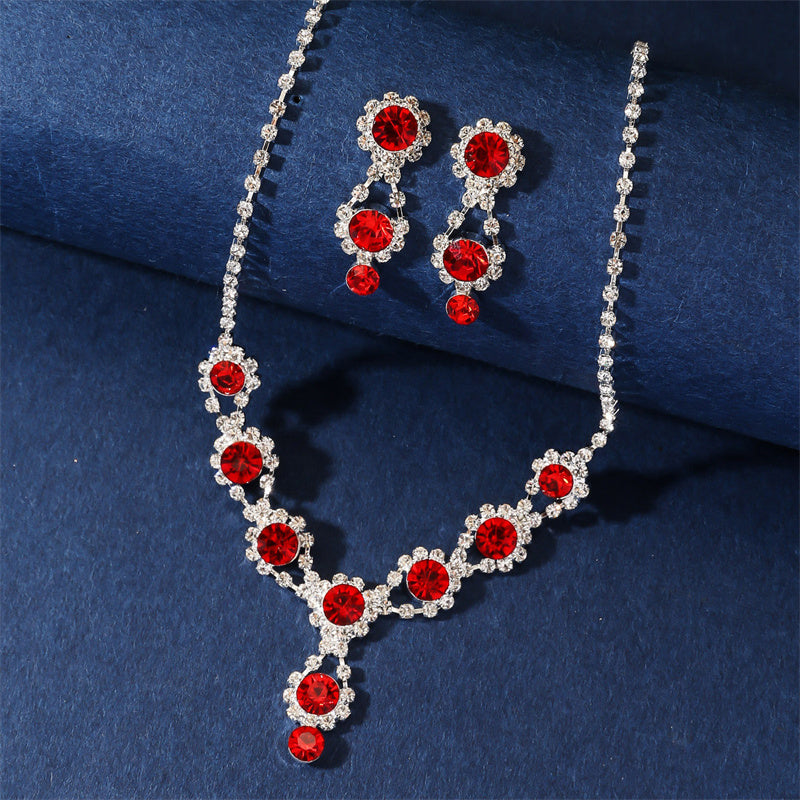 Elegant Simple Style Solid Color Rhinestones Claw Chain Wholesale Jewelry Set