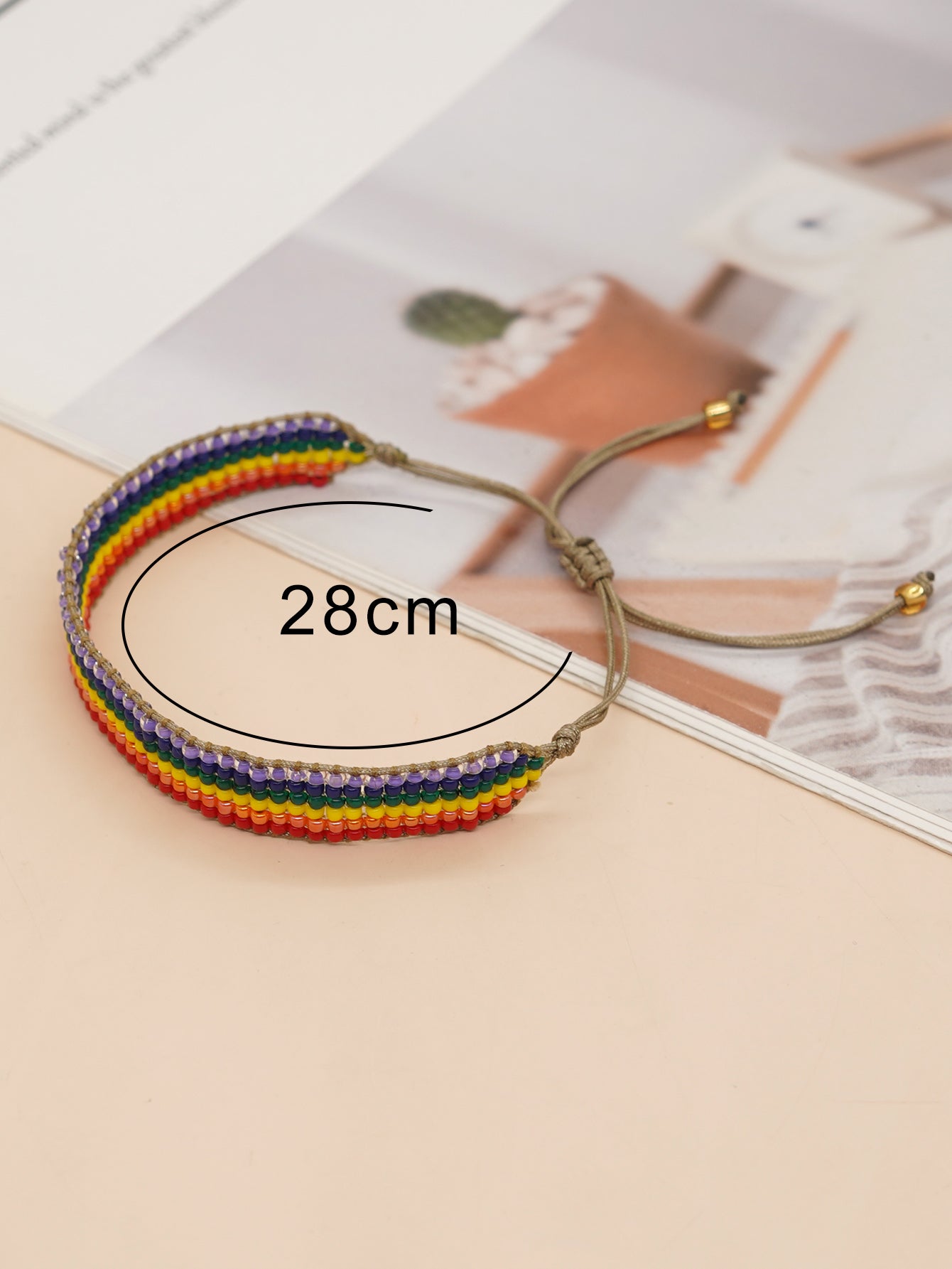 Casual Simple Style Letter Heart Shape Glass Beaded Braid Unisex Bracelets