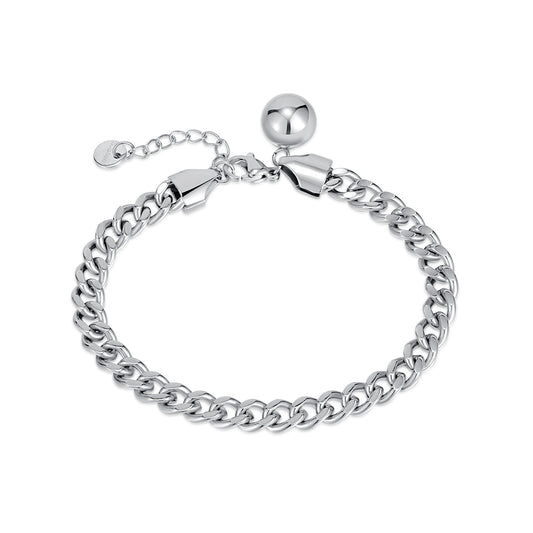 Simple Style Classic Style Irregular Stainless Steel Titanium Steel Plating Bracelets