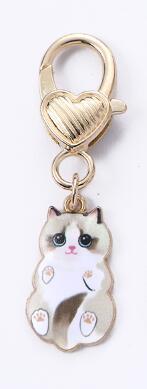 Simple Style Cat Zinc Alloy Women'S Keychain