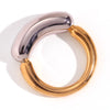 Wholesale Jewelry Basic Simple Style Classic Style Solid Color 304 Stainless Steel 18K Gold Plated Plating Rings