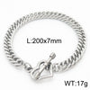 Simple Style Heart Shape Solid Color Stainless Steel Bracelets