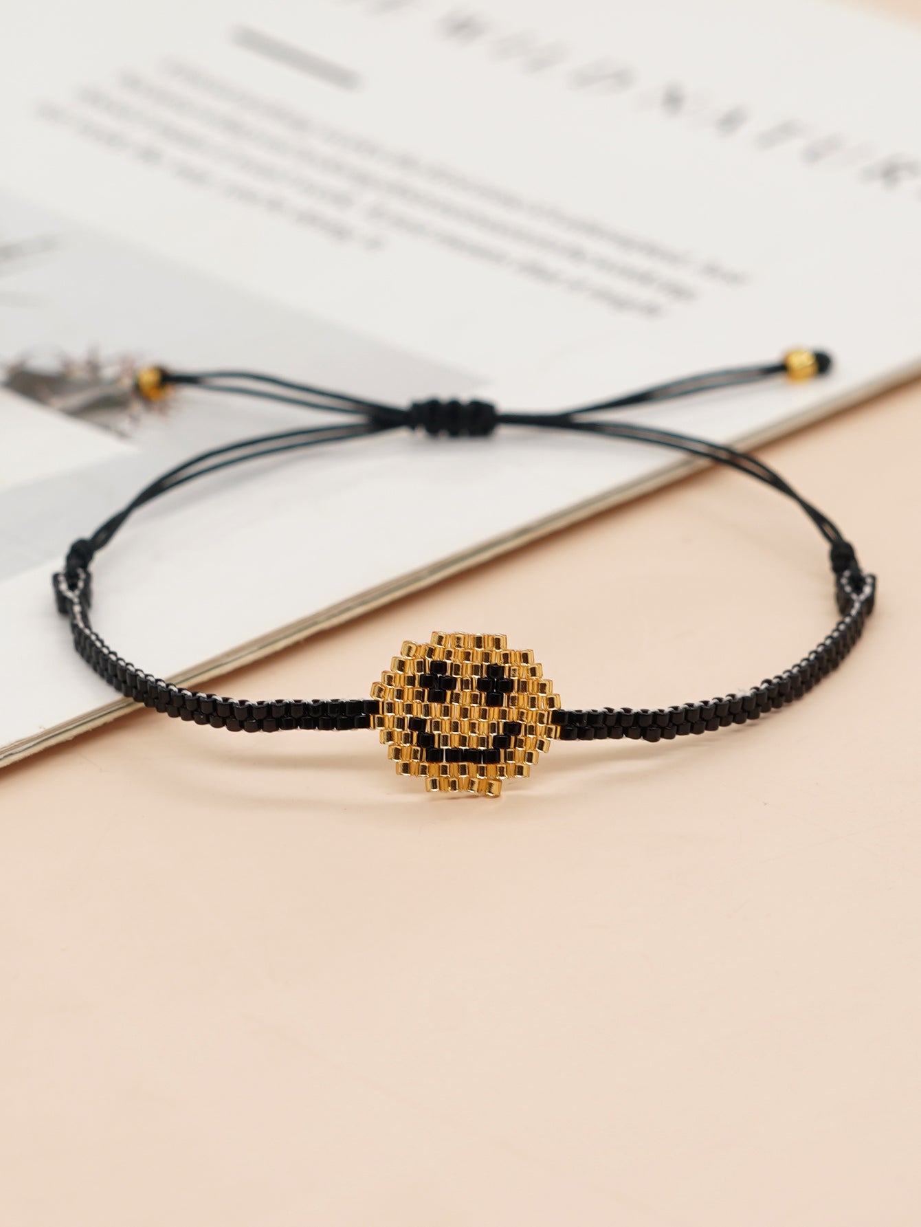 Bohemian Devil's Eye Heart Shape Flower Glass Rope Braid Women's Bracelets