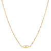 Simple Style Eye Stainless Steel Alloy Plating Gold Plated Pendant Necklace