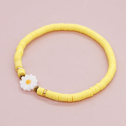 Classic Style Flower Soft Clay Beaded Women's Bracelets