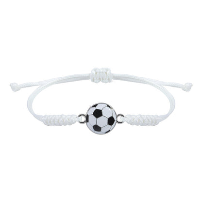 Retro Basketball Football Alloy Rope Unisex Bracelets 1 Piece