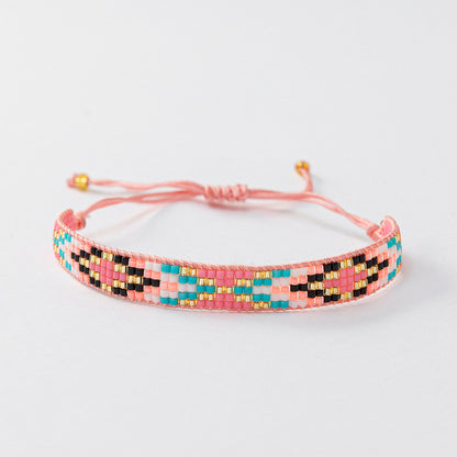 Casual Bohemian Rhombus Seed Bead Rope Beaded Women's Bracelets
