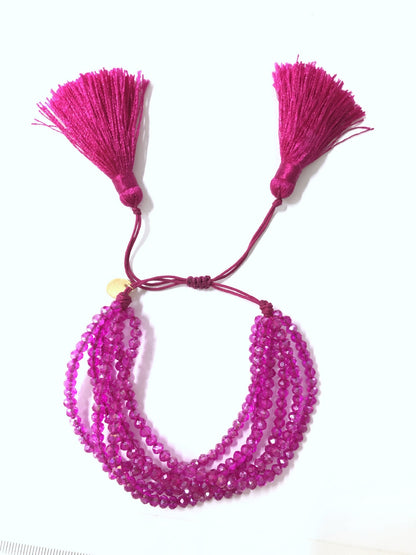 Simple Style Heart Shape Glass Seed Bead Patchwork Women's Bracelets