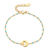 Ig Style Star Moon Stainless Steel Beaded Charm Plating 18k Gold Plated Bracelets