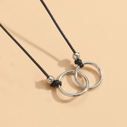 Commute Geometric Ccb Alloy Wax Rope Irregular Unisex Necklace