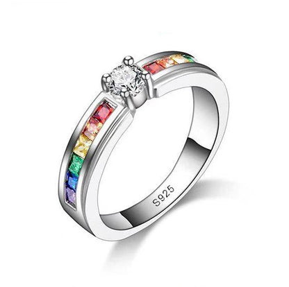 Ig Style Geometric Alloy Plating Inlay Zircon Women's Rings