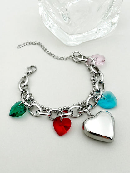 Nordic Style Artistic Heart Shape Stainless Steel Bracelets