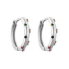 1 Pair Simple Style Circle Inlay Copper Zircon Earrings