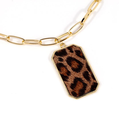 Retro Cool Style Leopard Alloy Women's Pendant Necklace