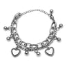 Streetwear Heart Shape Stainless Steel Plating Bracelets