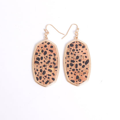 Ethnic Style Geometric Pu Leather Women's Drop Earrings