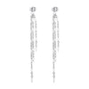 1 Pair Modern Style Tassel Plating Chain Stainless Steel Drop Earrings