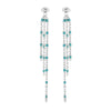 1 Pair Modern Style Tassel Plating Chain Stainless Steel Drop Earrings