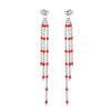 1 Pair Modern Style Tassel Plating Chain Stainless Steel Drop Earrings