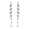 1 Pair Modern Style Tassel Plating Chain Stainless Steel Drop Earrings