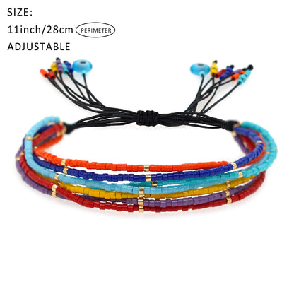 Ethnic Style Geometric Seed Bead Beaded Handmade Unisex Bracelets