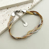 Punk Simple Style Color Block Solid Color Stainless Steel Plating Gold Plated Bracelets