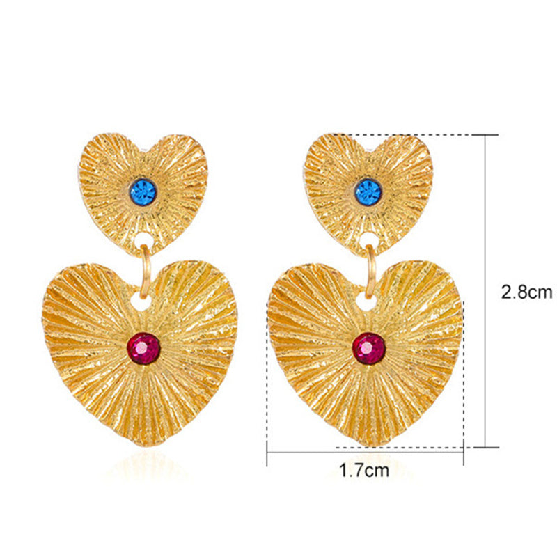 Vintage Style Geometric Alloy Metal Brass Plating Inlay Artificial Pearls Turquoise Zircon 18k Gold Plated Gold Plated Silver Plated Women's Drop Earrings