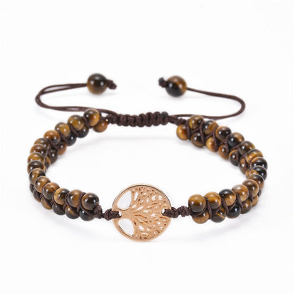 Casual Lucky Tree Natural Stone Bracelets