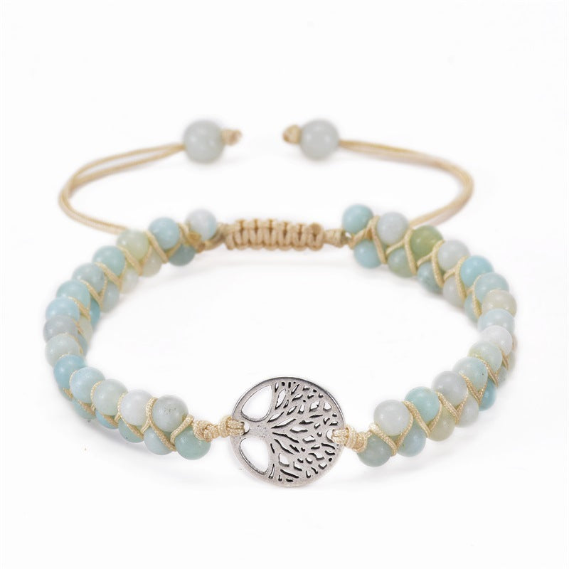 Casual Lucky Tree Natural Stone Bracelets