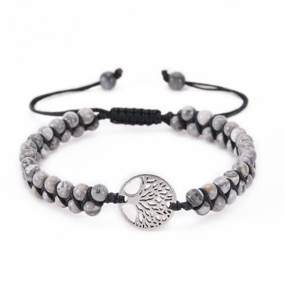 Casual Lucky Tree Natural Stone Bracelets