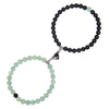 Casual Round Howlite Frosted Stone Crystal Bracelets