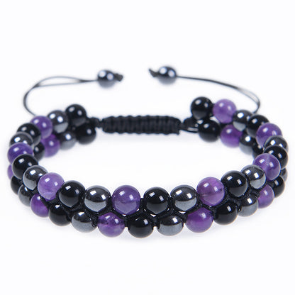 Elegant Color Block Natural Stone Bracelets In Bulk