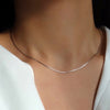 Simple Style Solid Color Stainless Steel Necklace In Bulk