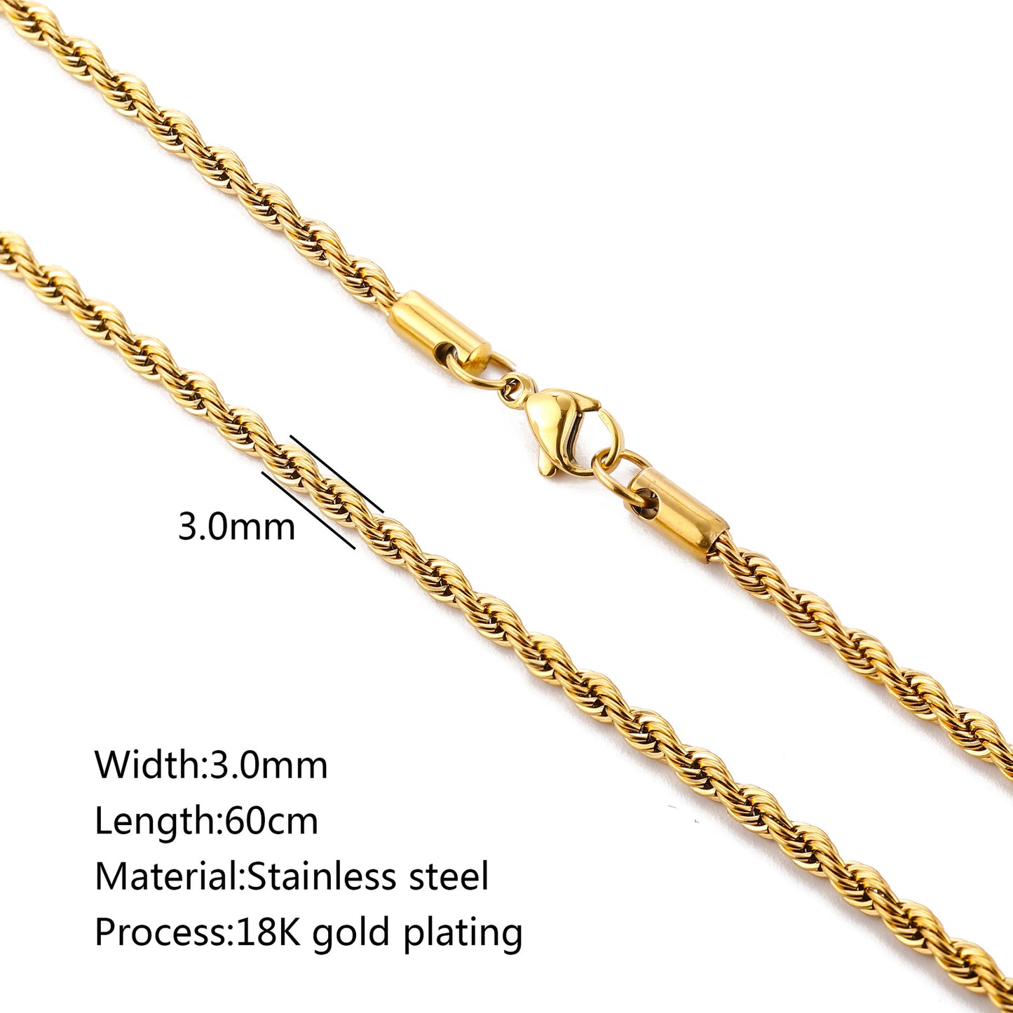 Basic Geometric 18k Gold Plated Stainless Steel Wholesale Jewelry Accessories