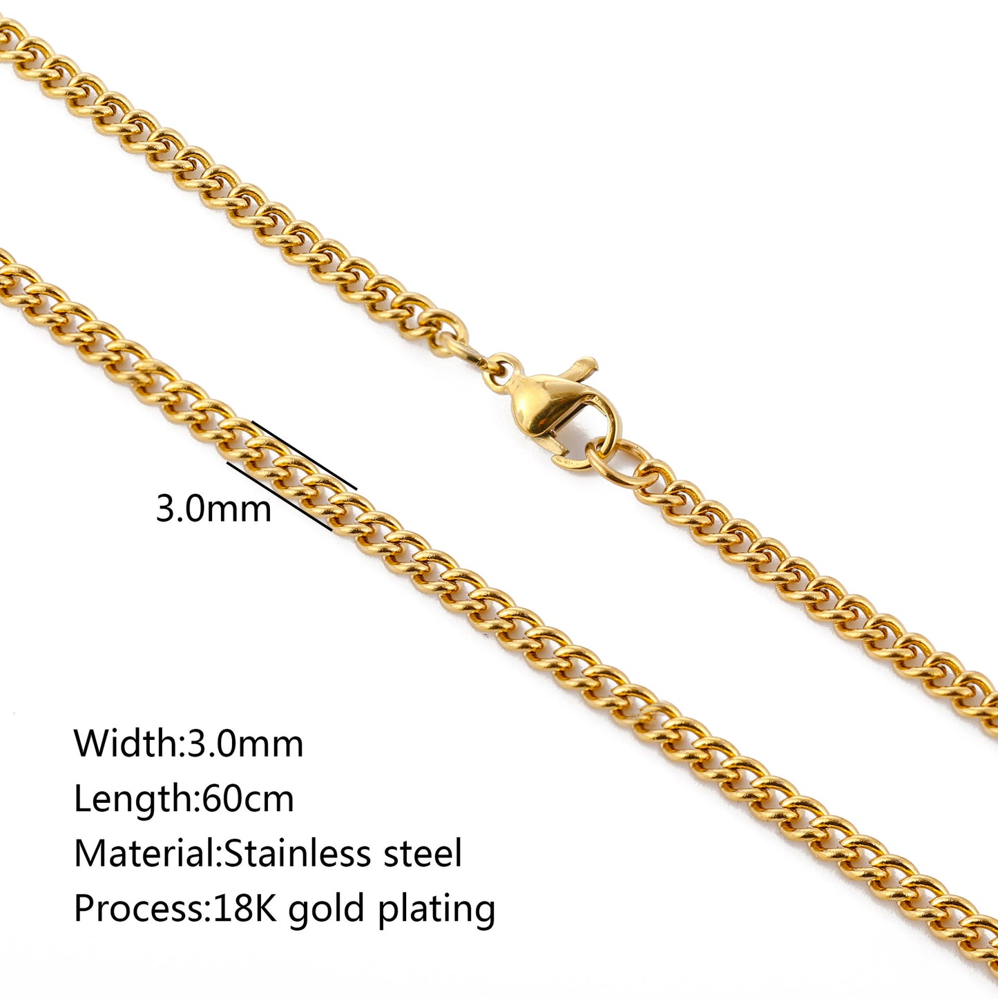 Basic Geometric 18k Gold Plated Stainless Steel Wholesale Jewelry Accessories