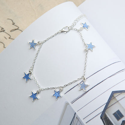 Simple Style Star Alloy Luminous Women's Anklet