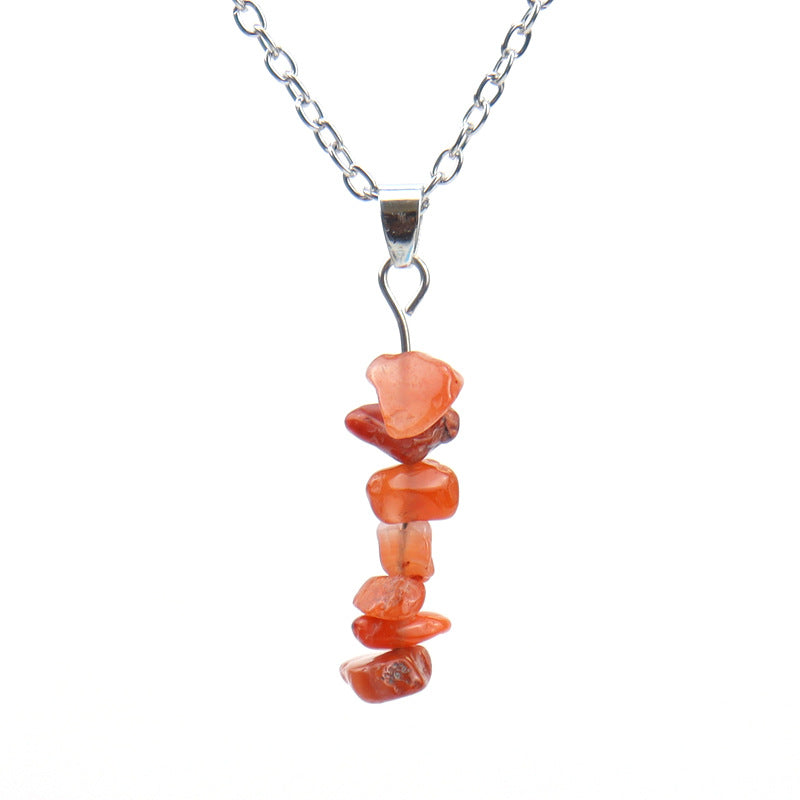 Casual Geometric Crystal Agate Pendant Necklace In Bulk