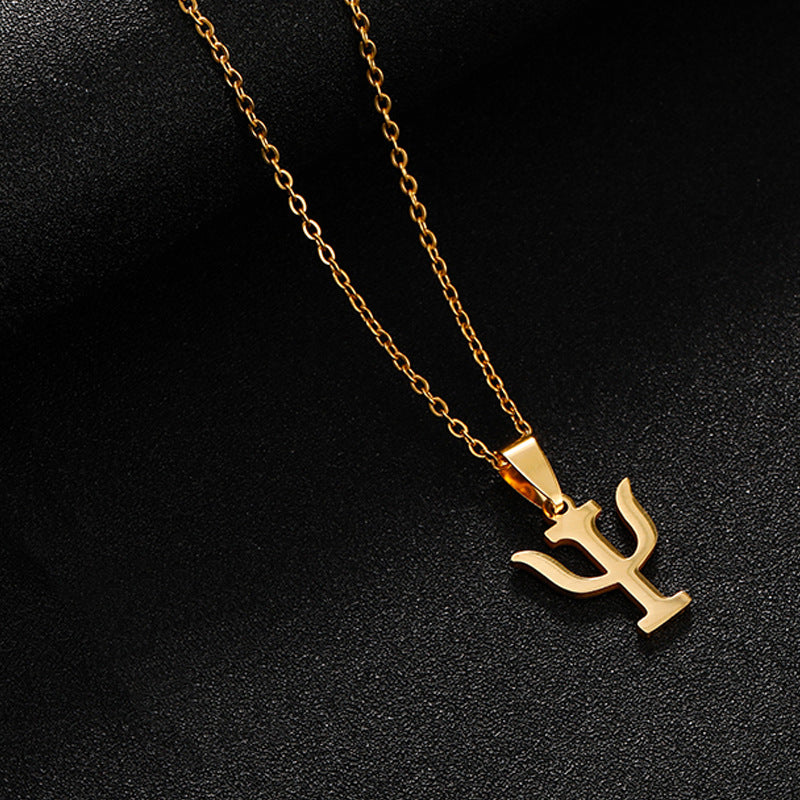 Casual Modern Style Symbol Stainless Steel Plating Pendant Necklace Long Necklace