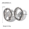 1 Pair Ig Style Streetwear Geometric Plating Stainless Steel 18k Gold Plated Earrings