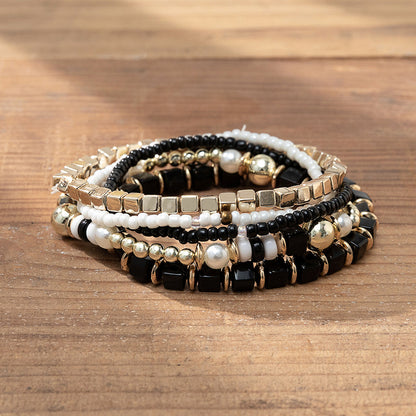 Modern Style Geometric Seed Bead Handmade Women's Bracelets
