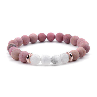 Simple Style Round Natural Stone Bracelets