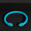 Simple Style Solid Color Stainless Steel Colorful Stoving Varnish Cable Cuff Bracelets