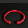 Simple Style Solid Color Stainless Steel Colorful Stoving Varnish Cable Cuff Bracelets