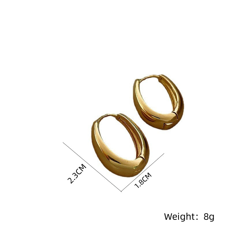 1 Pair Simple Style U Shape Plating Copper Earrings