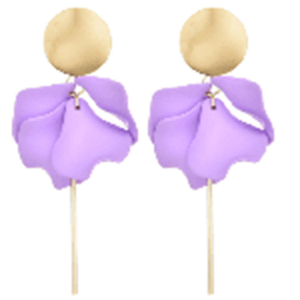 Elegant Lady Sweet Flower Alloy Women's Drop Earrings