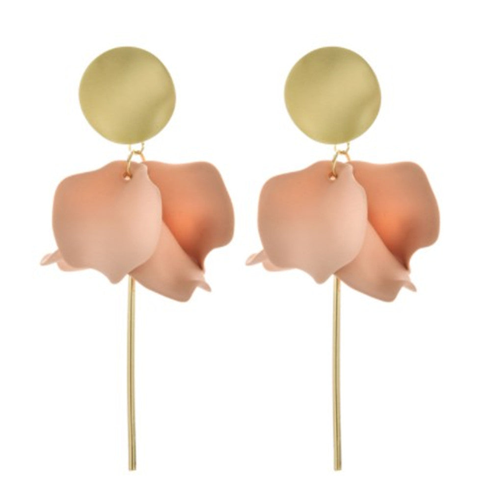 Elegant Lady Sweet Flower Alloy Women's Drop Earrings